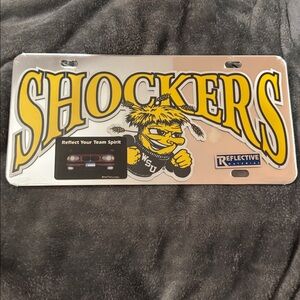 Shockers Reflective License Plate